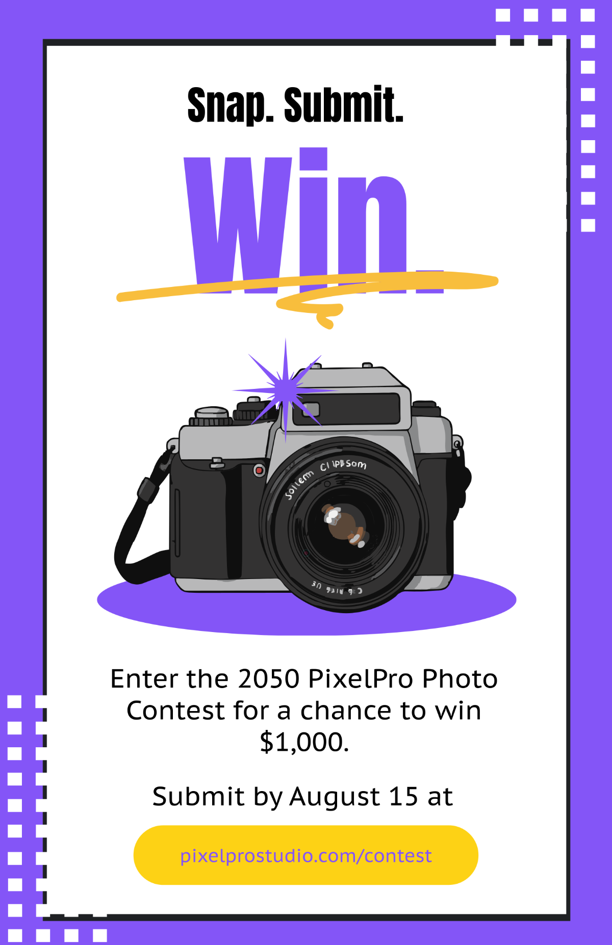 Free Modern Photography Contest Poster Template
