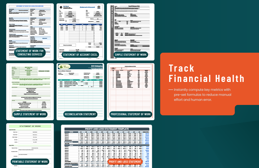 30+ Business Statement Template Bundle