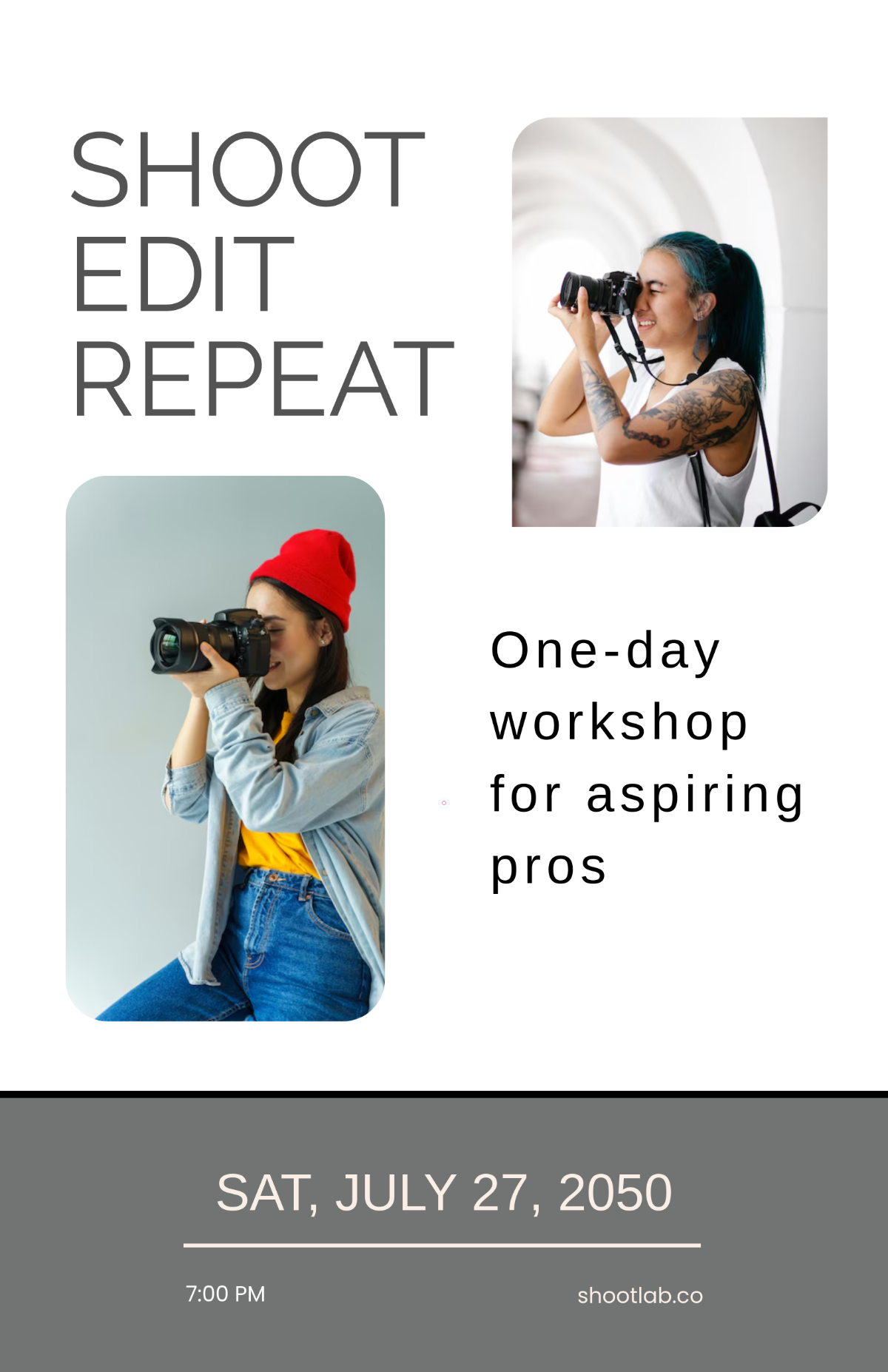 Free Photography Workshop Poster Template