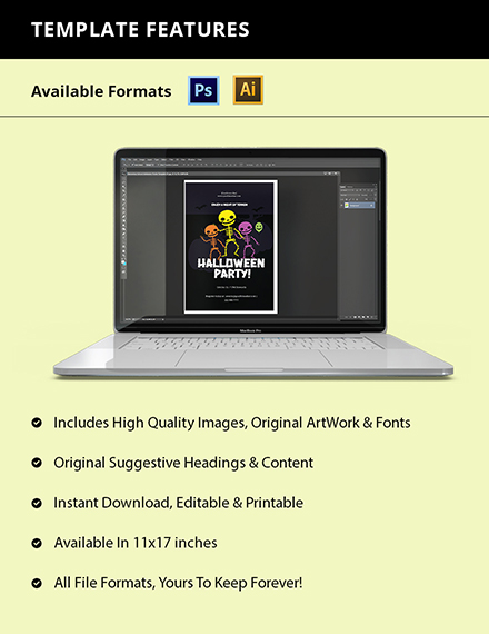 Free Halloween Party Poster Template to Edit Online