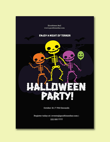 Free Halloween Party Poster Template to Edit Online