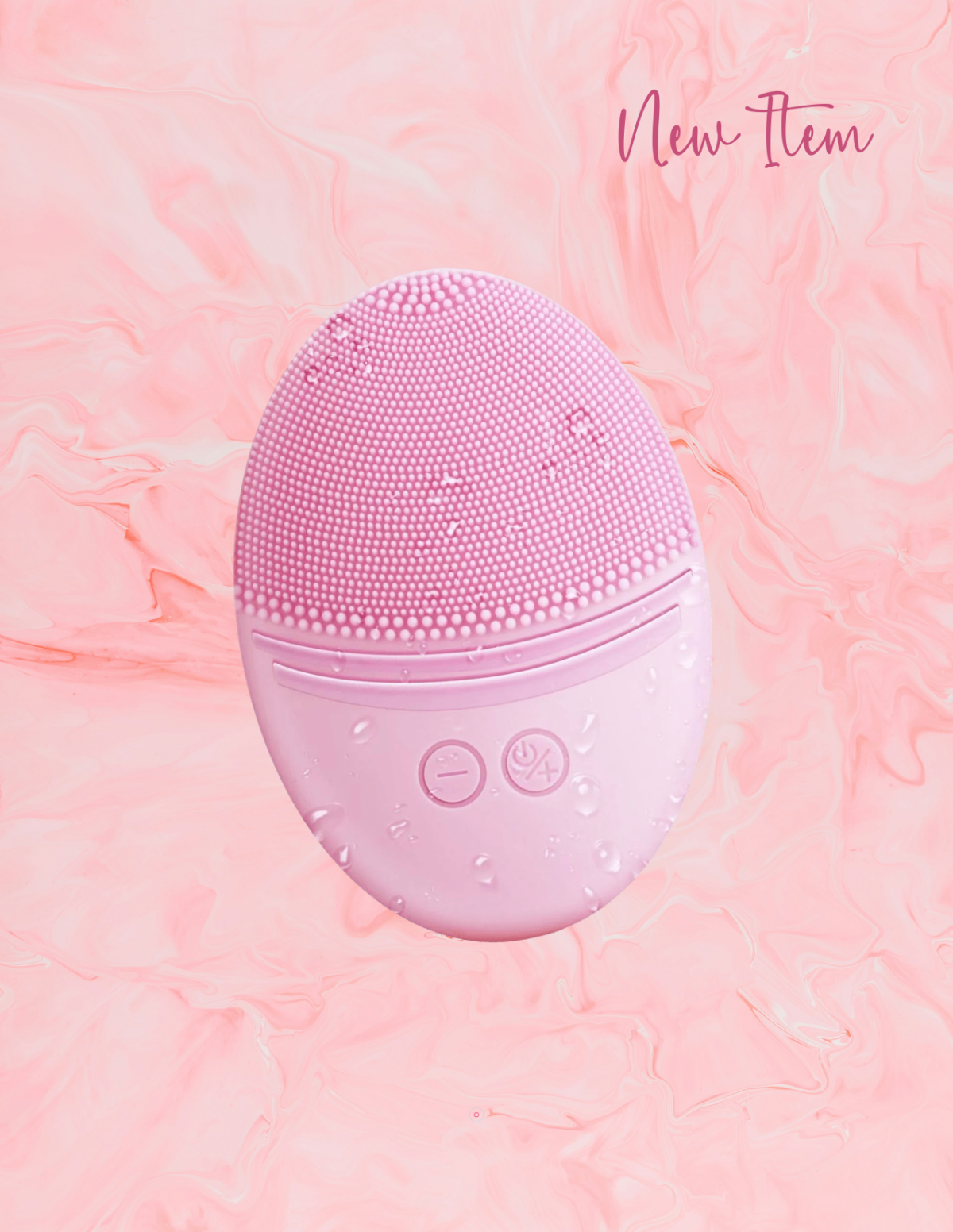 Free Facial Silicone Brush Skincare Photo Template