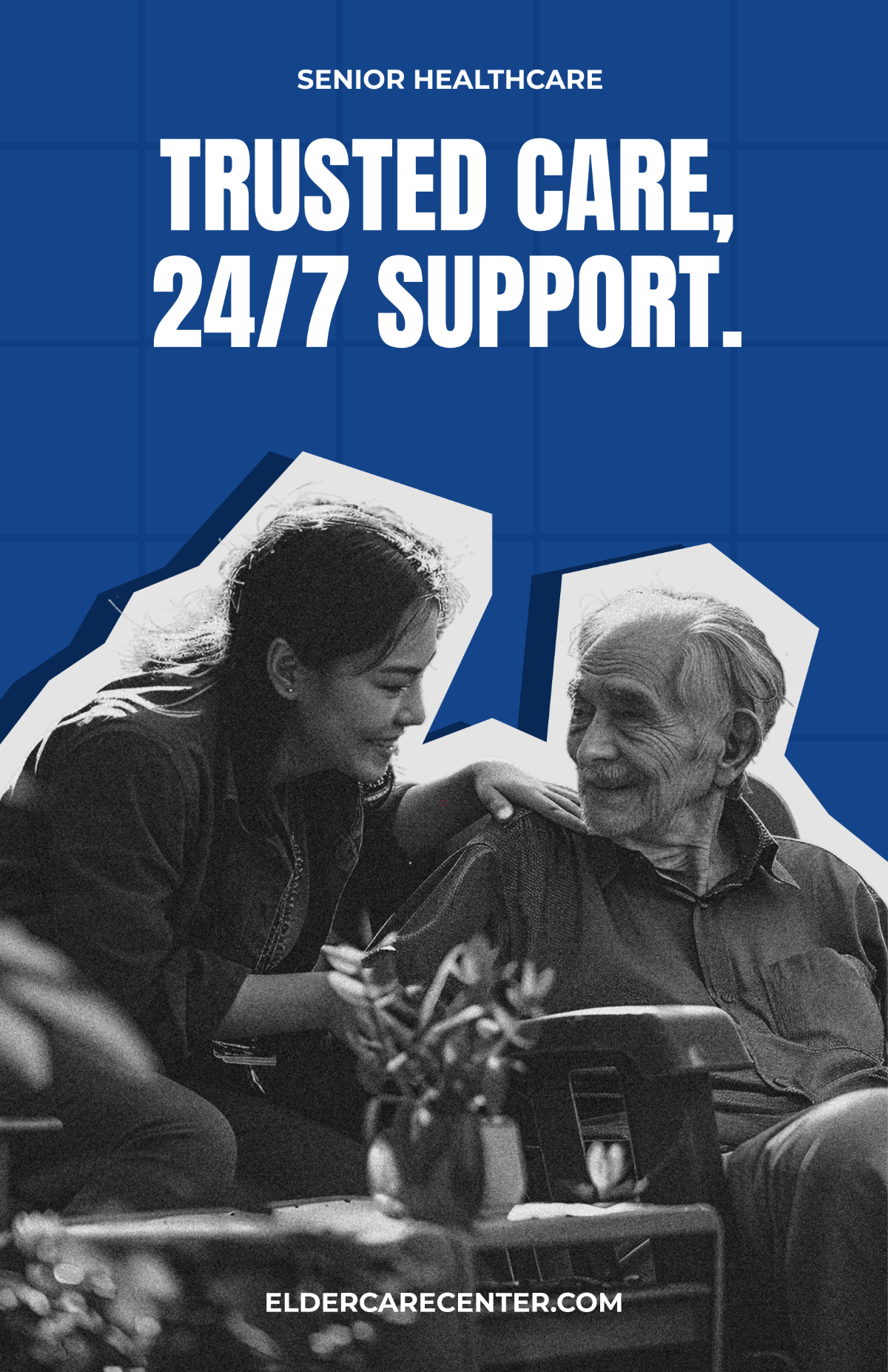 Free Professional Nursing Home Healthcare Poster Template