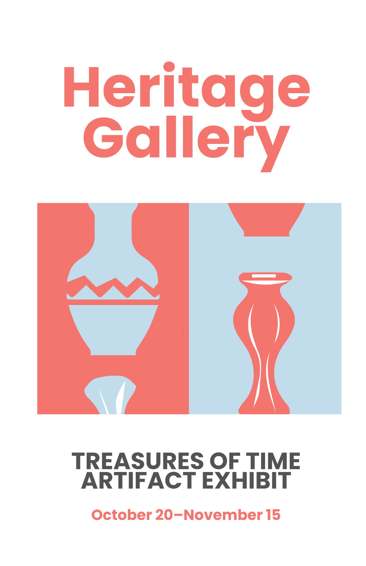 Free Simple Gallery Exhibition Poster Template