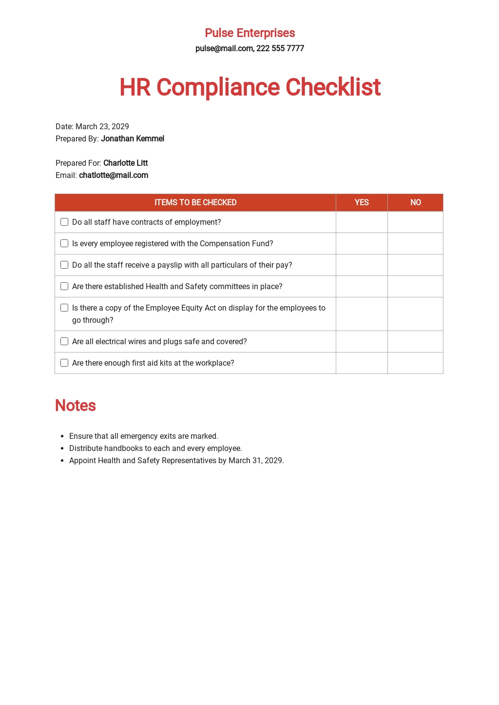 FREE Checklist Maker / Creator | Template.net