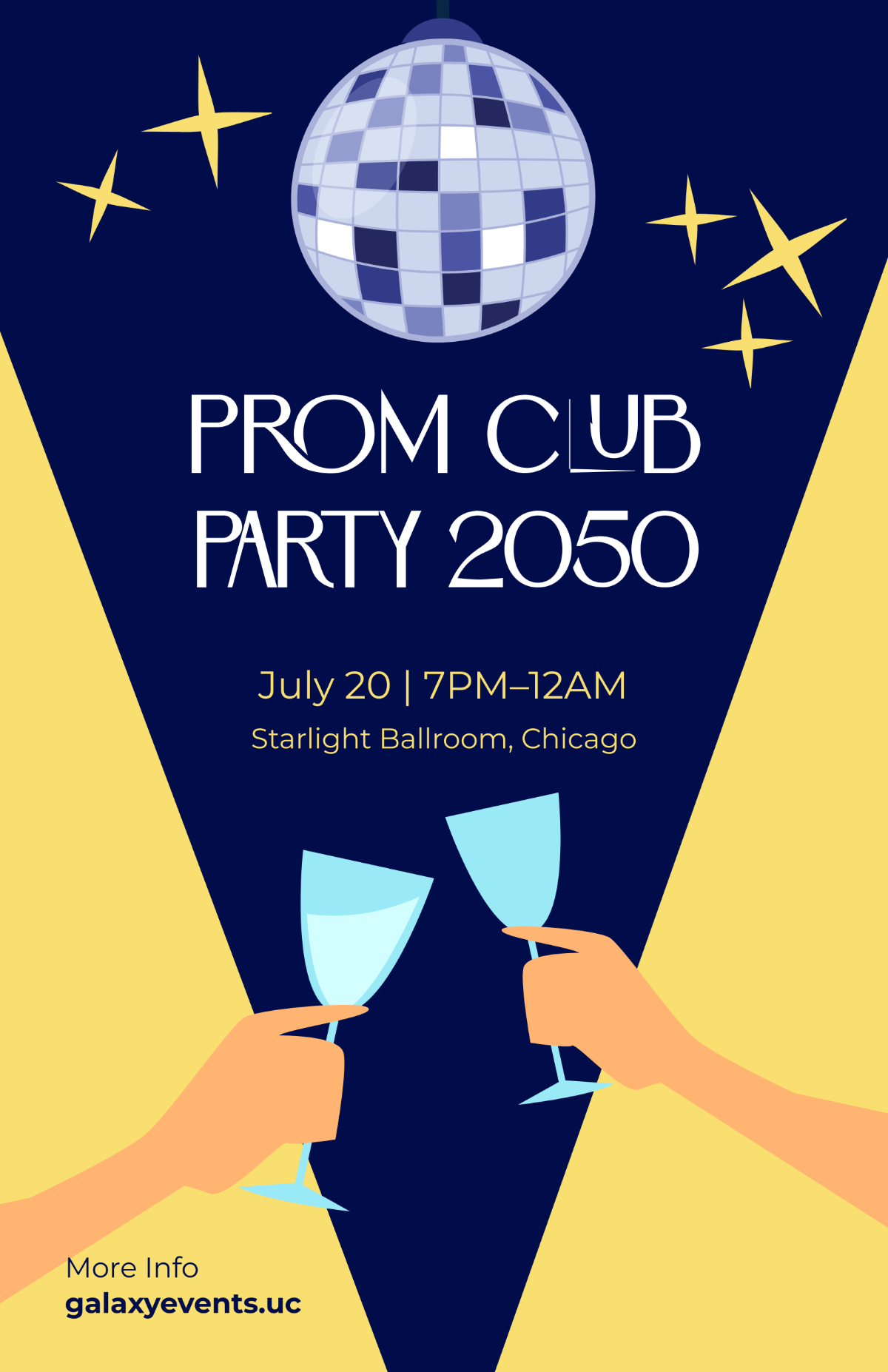 Free Club Prom Poster Template