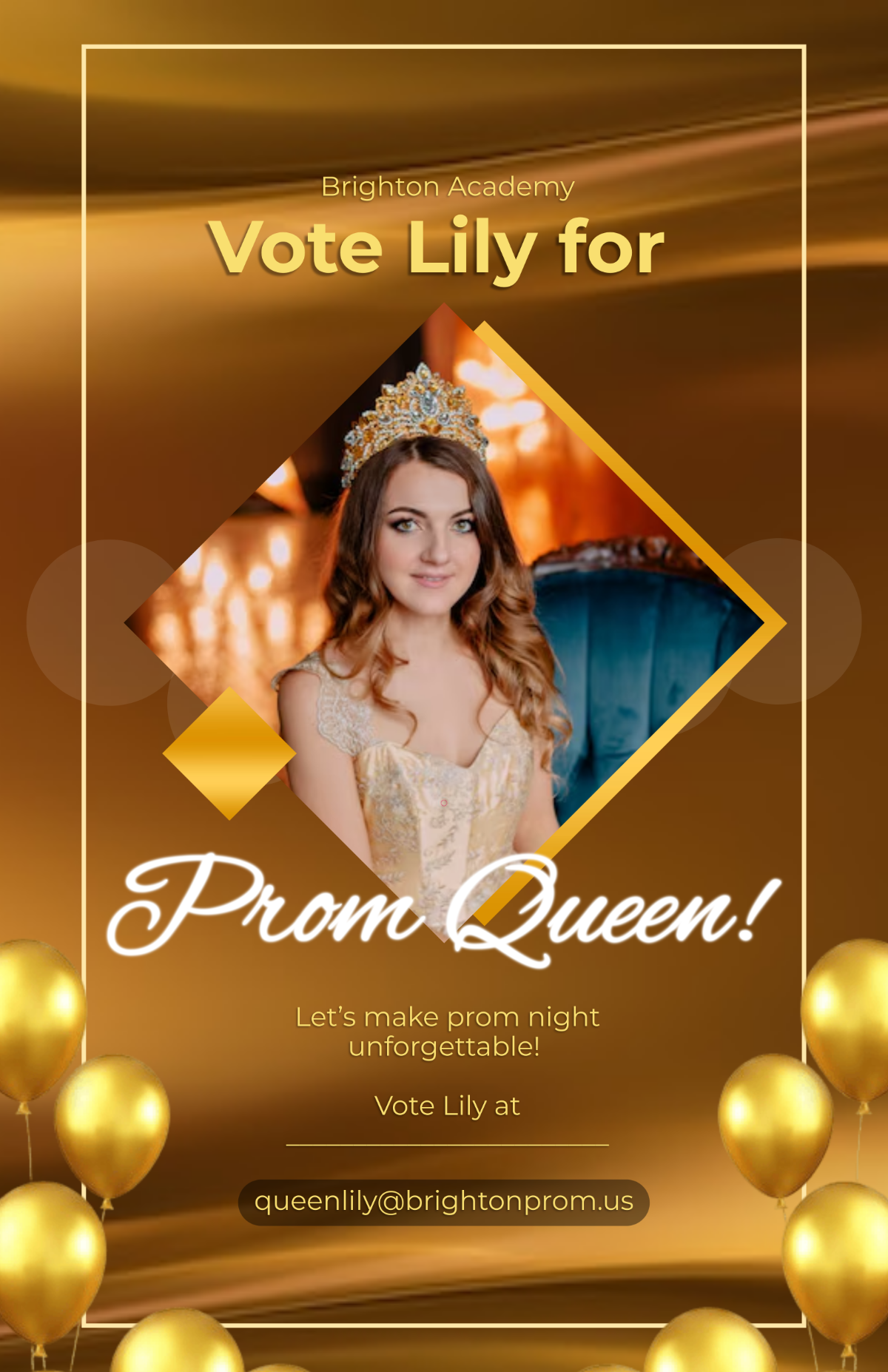 Free Professional Prom Campaign Poster Template