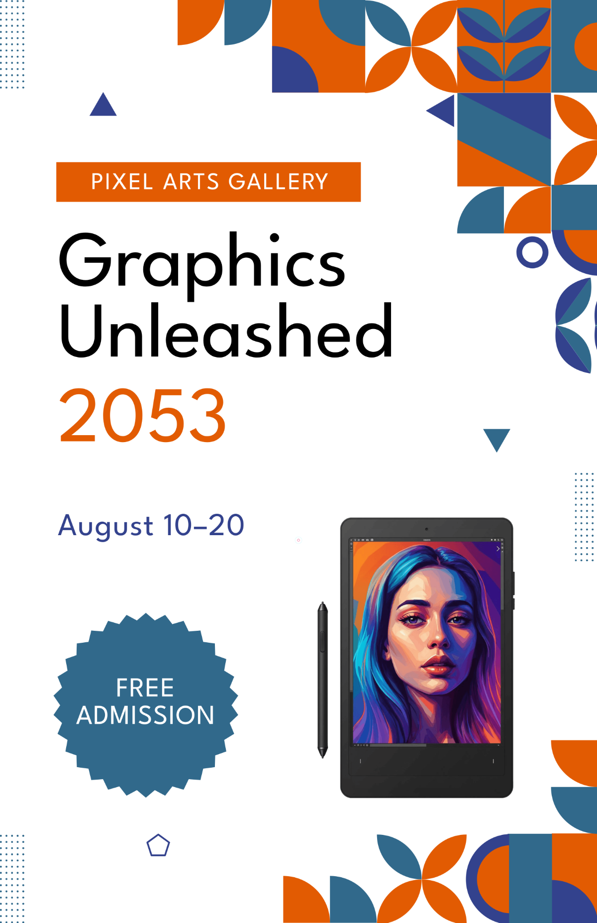 Free Graphic Design Gallery Poster Template