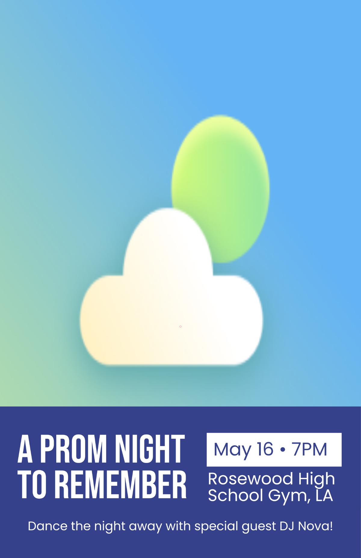 Free Modern Prom Entertainment Poster Template