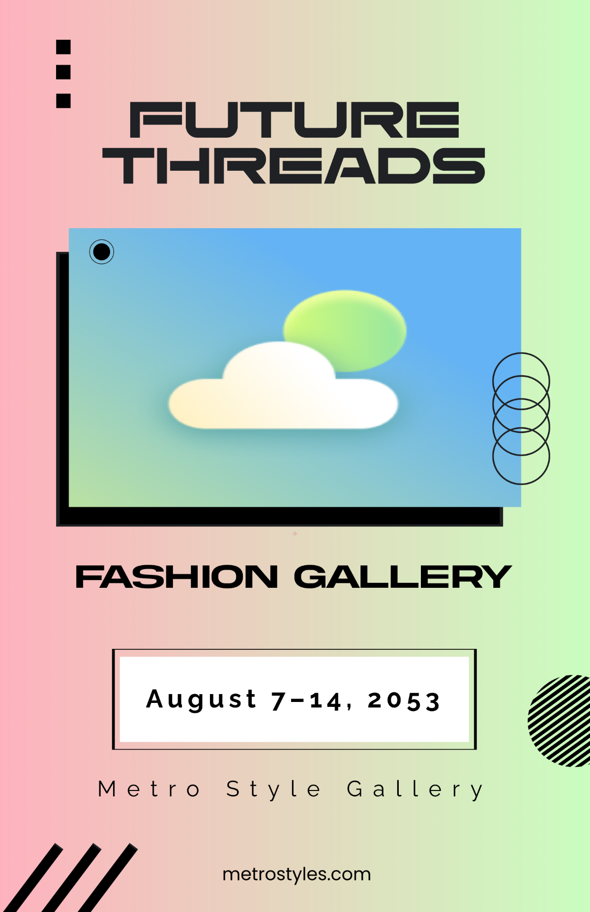 Free Modern Fashion Gallery Poster Template