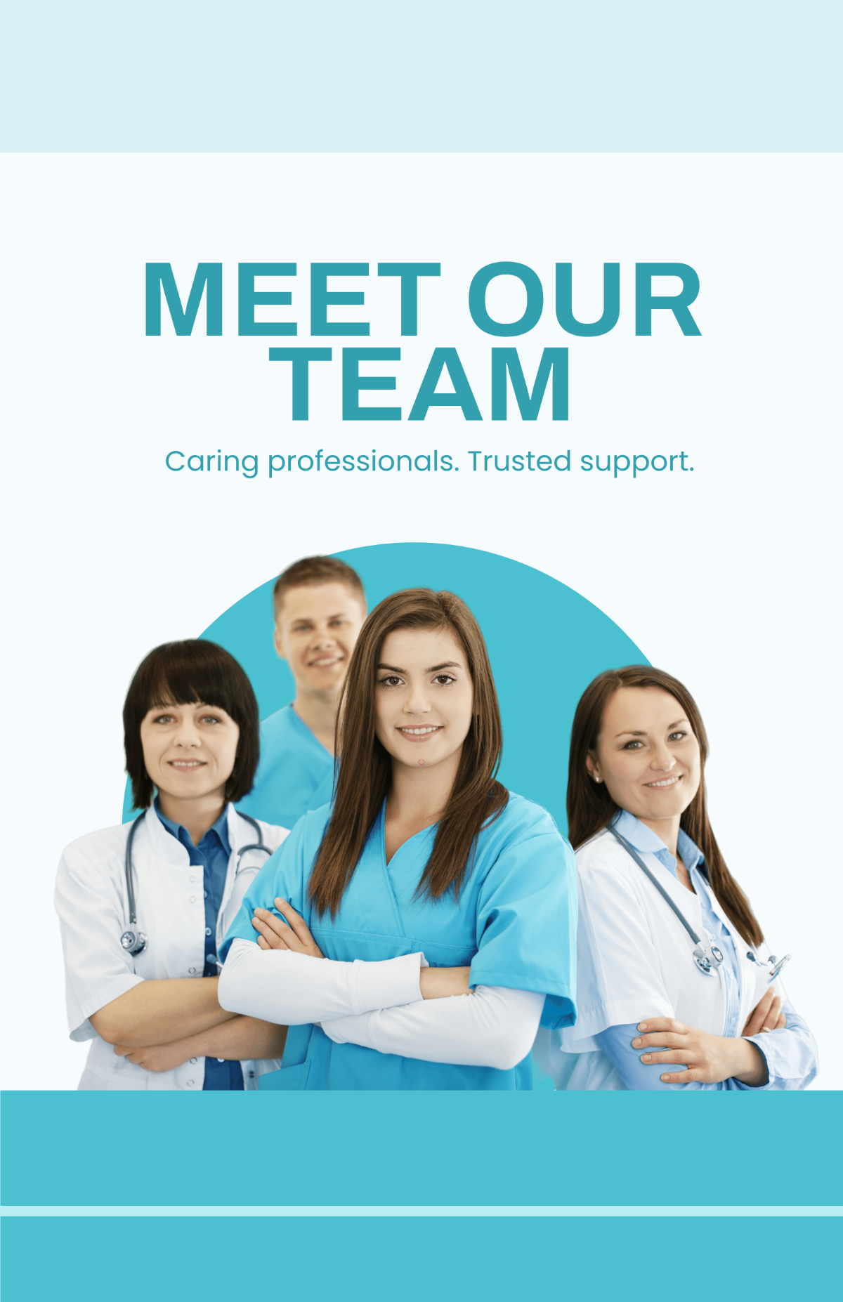 Free Simple Nursing Home Staff Poster Template