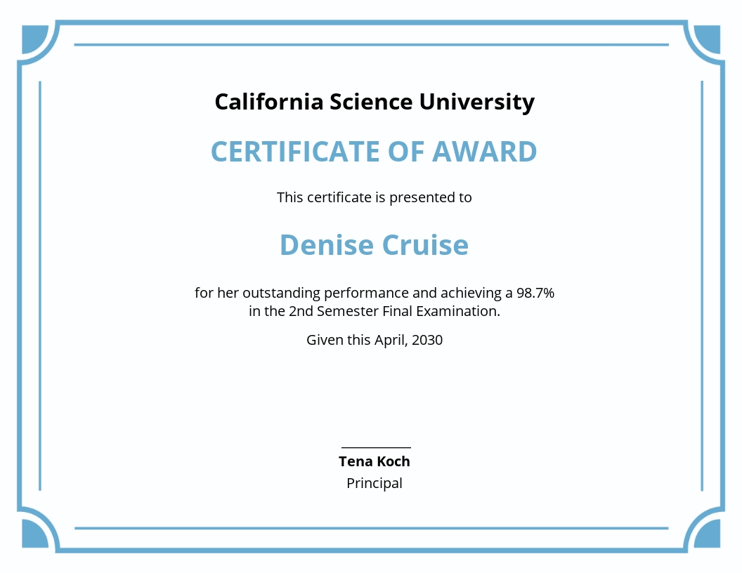 Diploma Certificate Templates in Microsoft Word (DOC) | Template.net