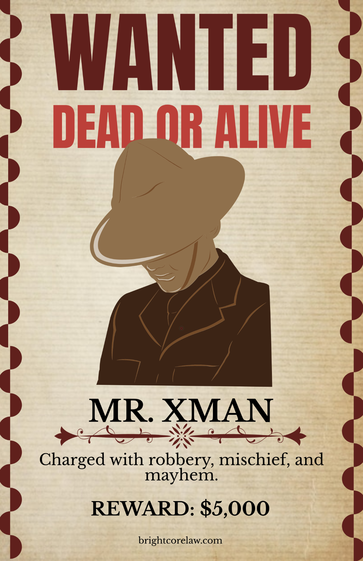 Free Retro Wanted Poster Template to Edit Online