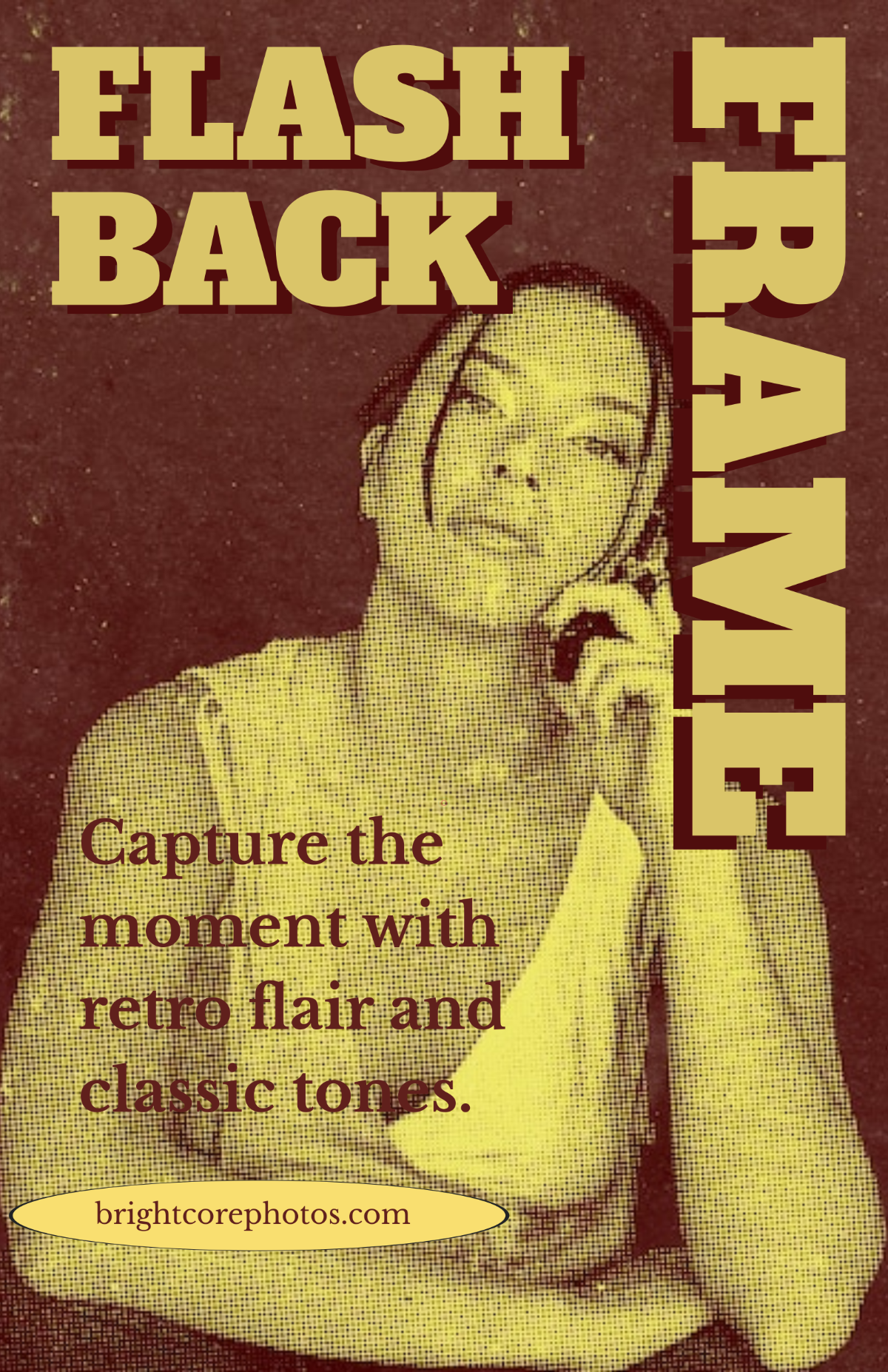 Free Retro Background Photo Poster Template to Edit Online
