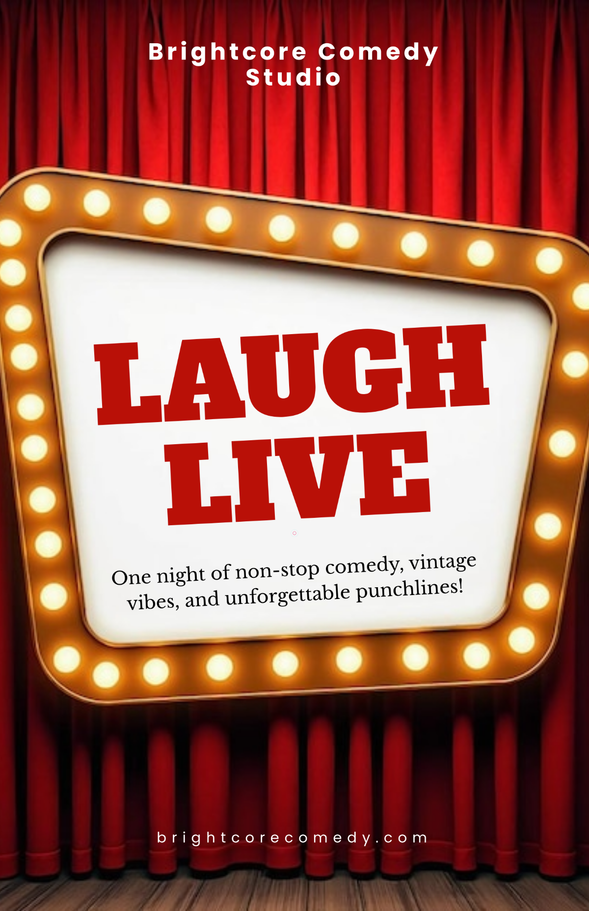 Free Retro Comedy Show Poster Template to Edit Online