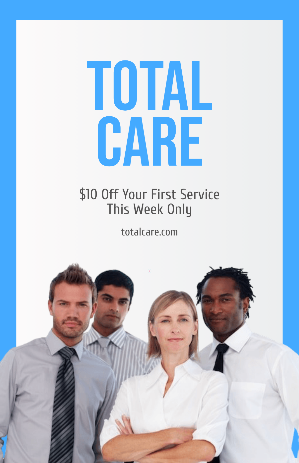 Free Service Company Poster Background Template