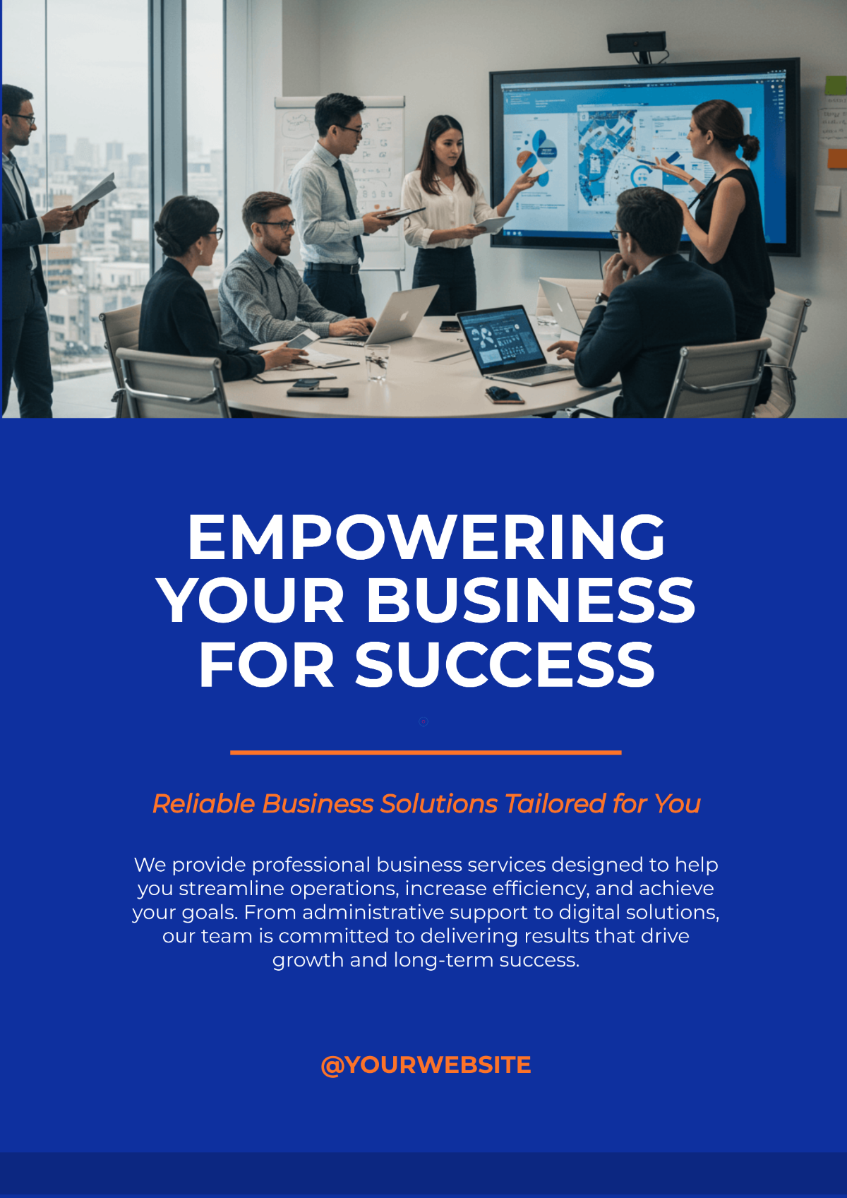 Free Business Service Poster Template