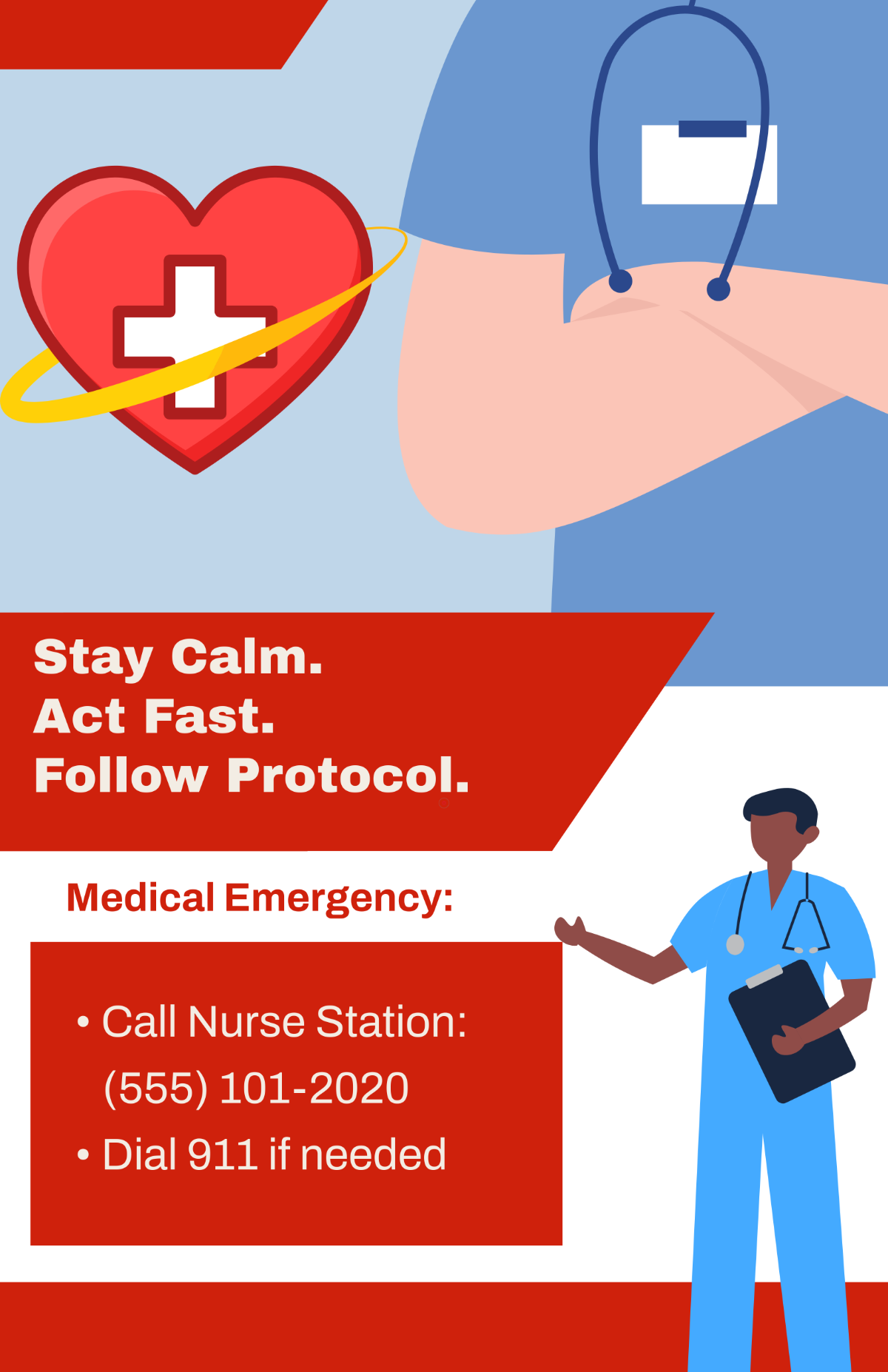 Free Nursing Home Emergency Poster Template