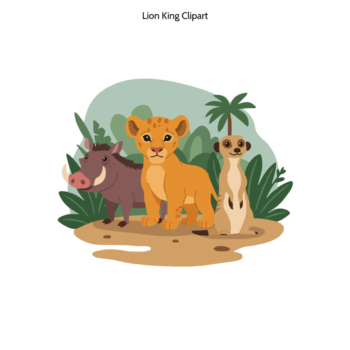 Free Lion King Clipart to Edit Online