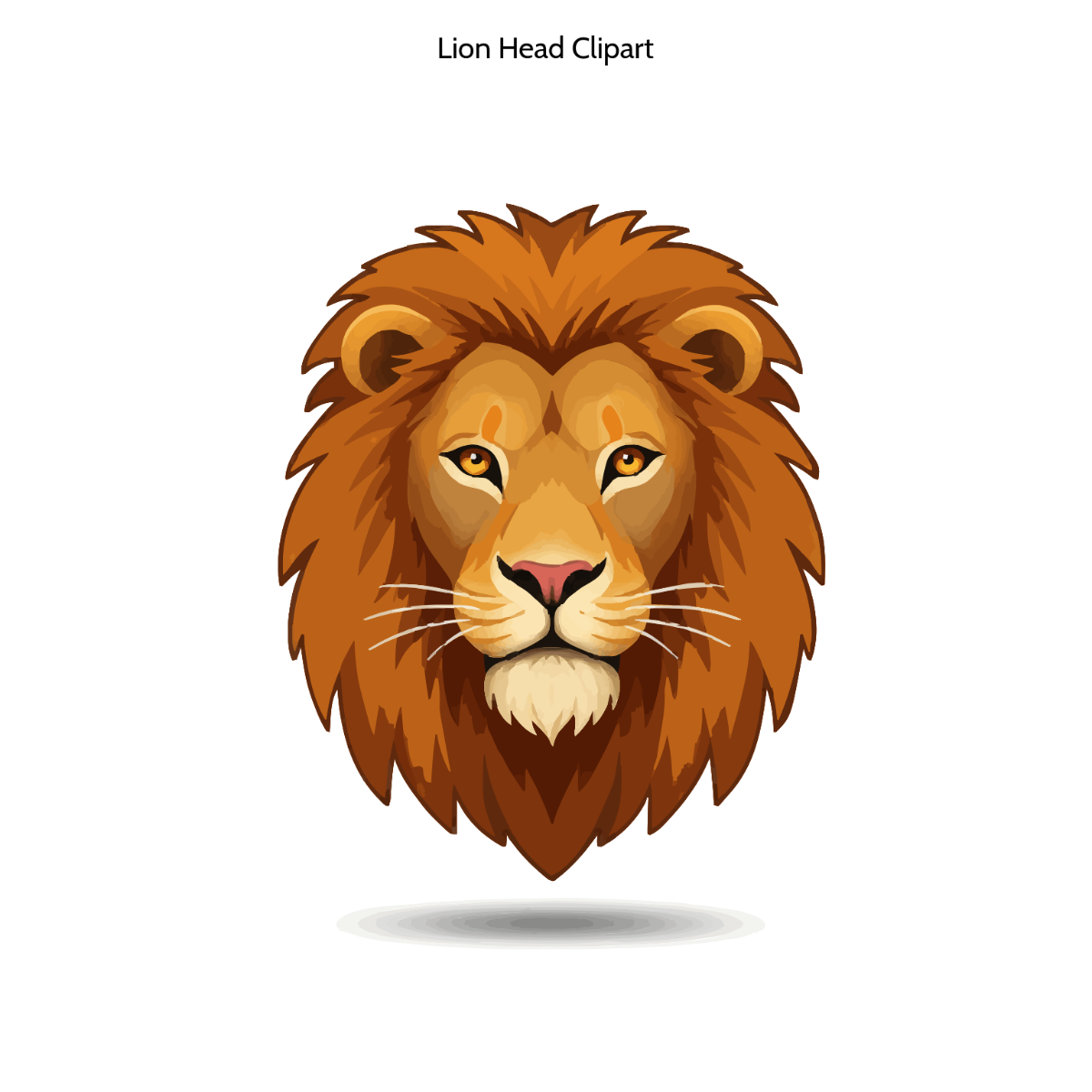 Lion Head Clipart