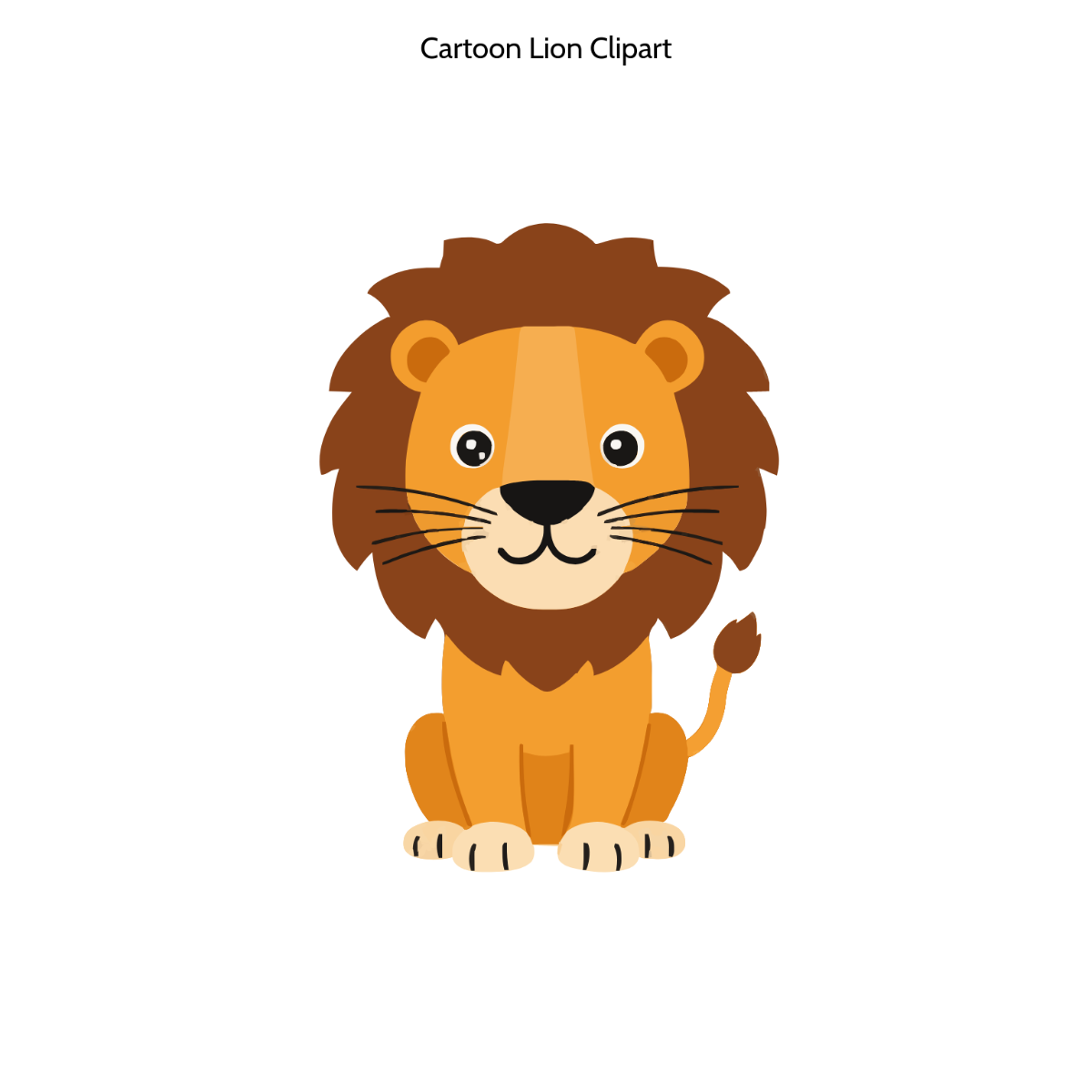 Free Cartoon Lion Clipart to Edit Online