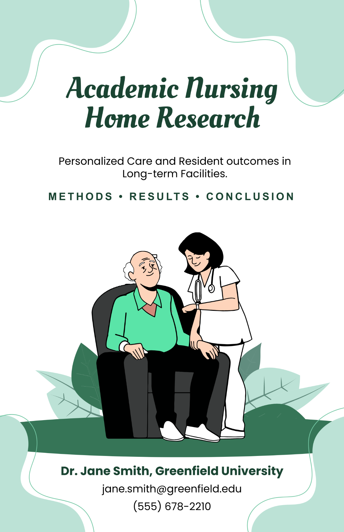 Free Academic Nursing Home Poster Template