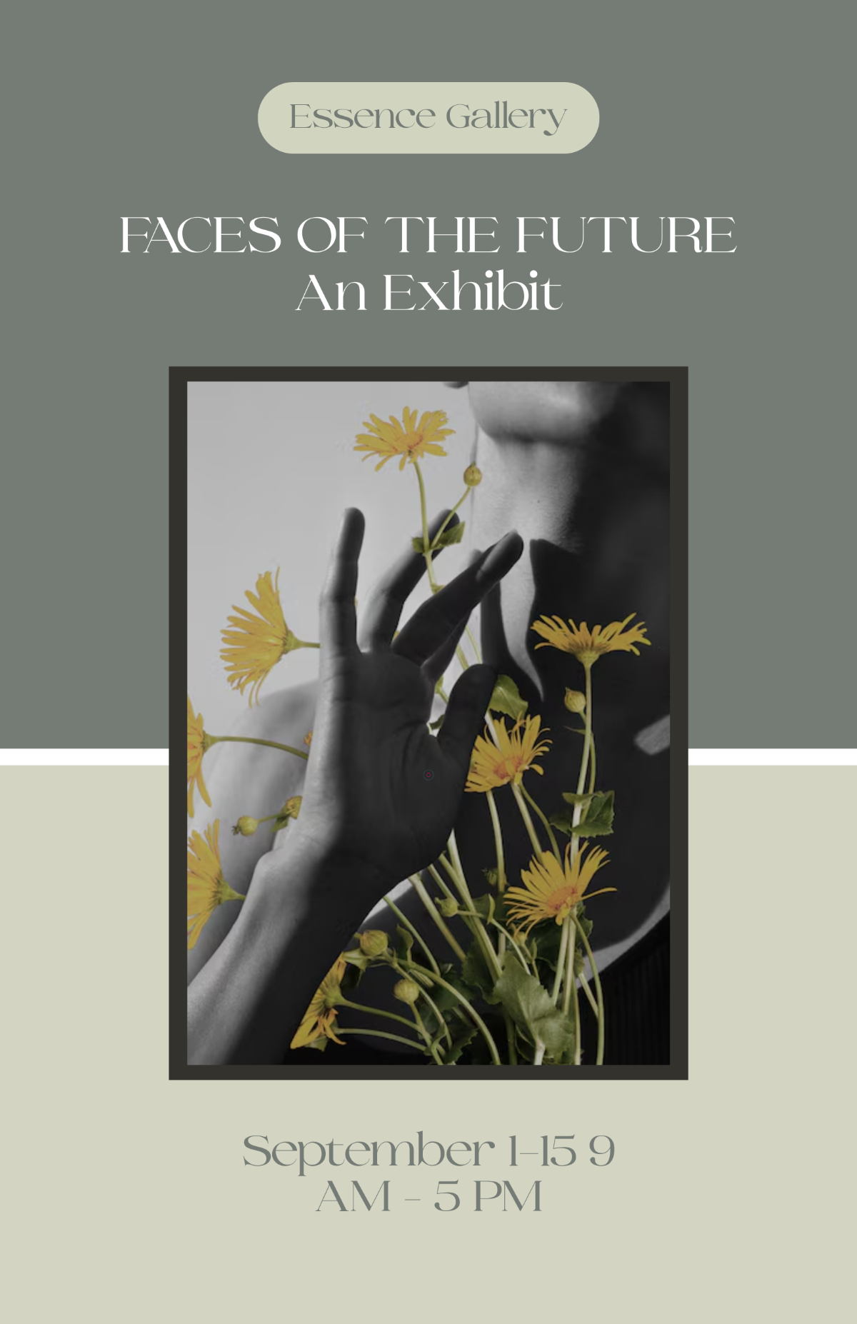 Free Portrait Gallery Poster Template