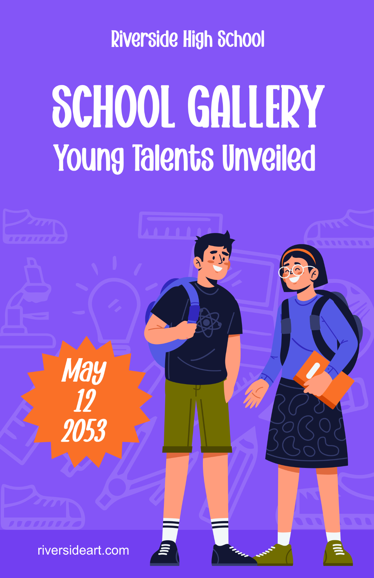 Free Student Gallery Poster Template
