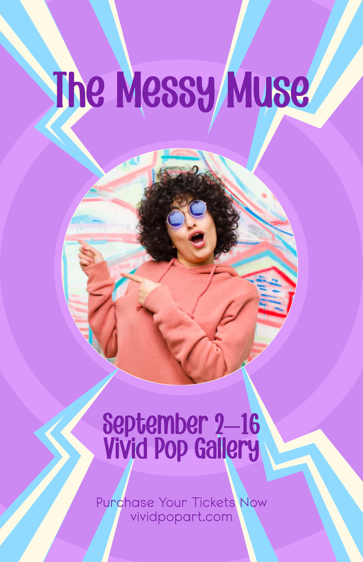 Free Aesthetic Pop Art Gallery Poster Template