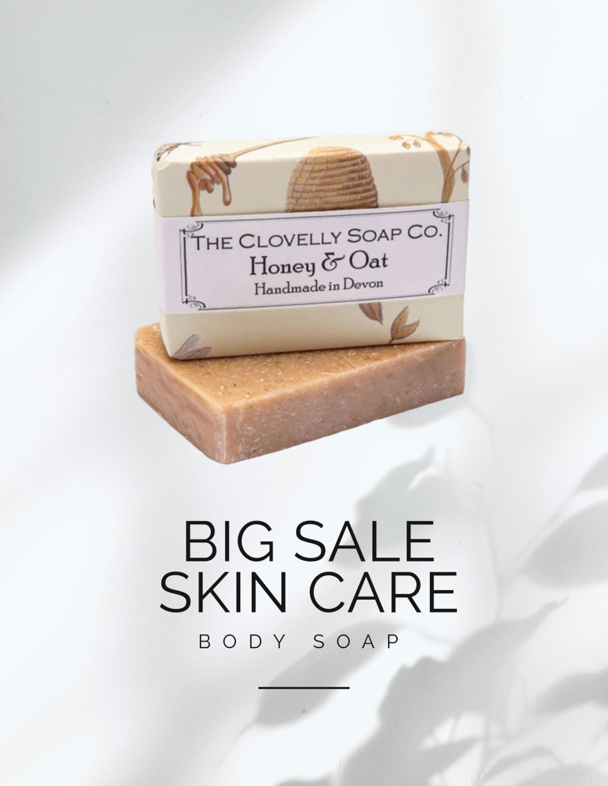 Free Body Soap Clean Background Skincare Photo Template to Edit Online