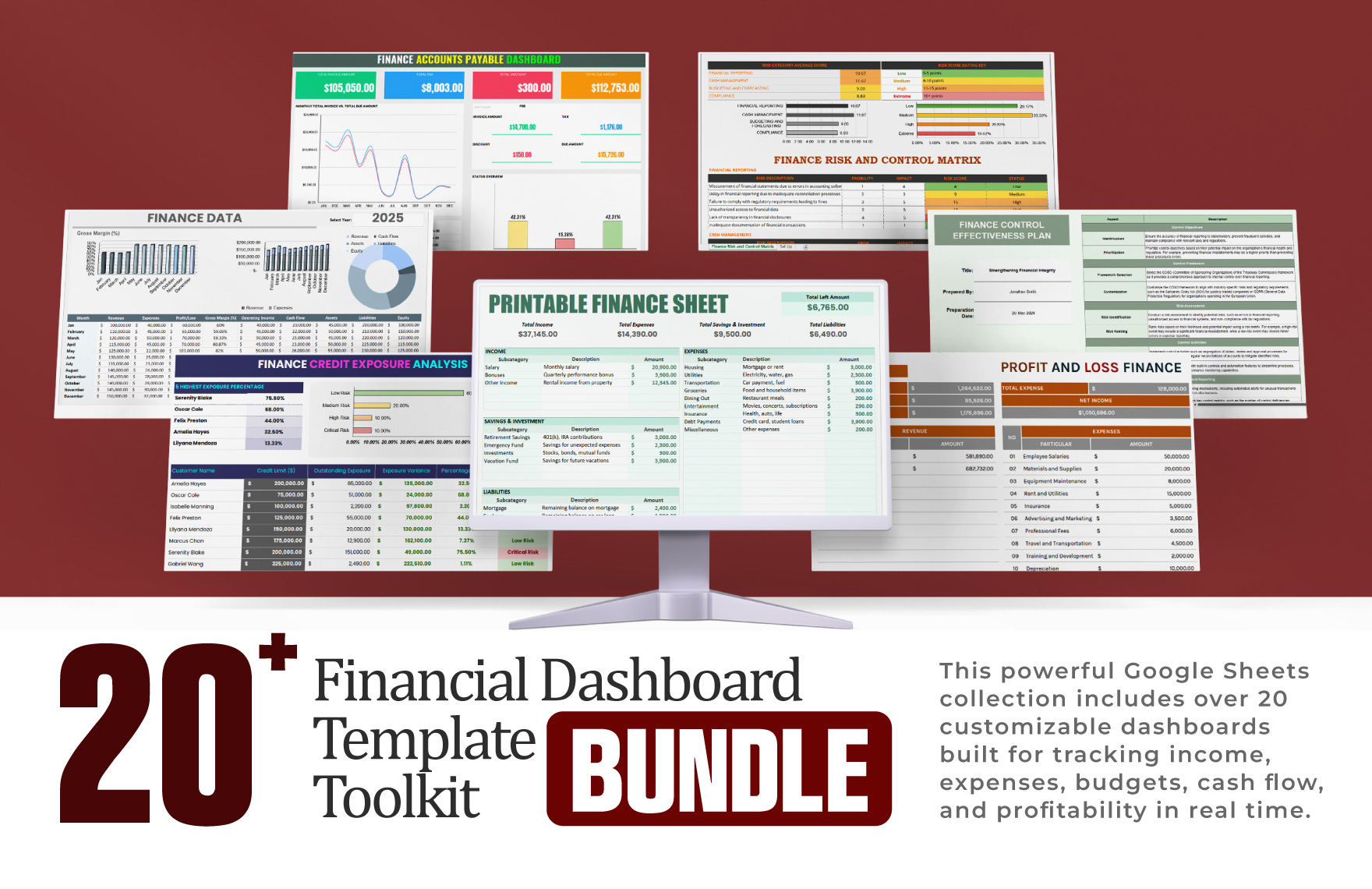 20+ Financial Dashboard Template Bundle in Excel, Google Sheets to Download