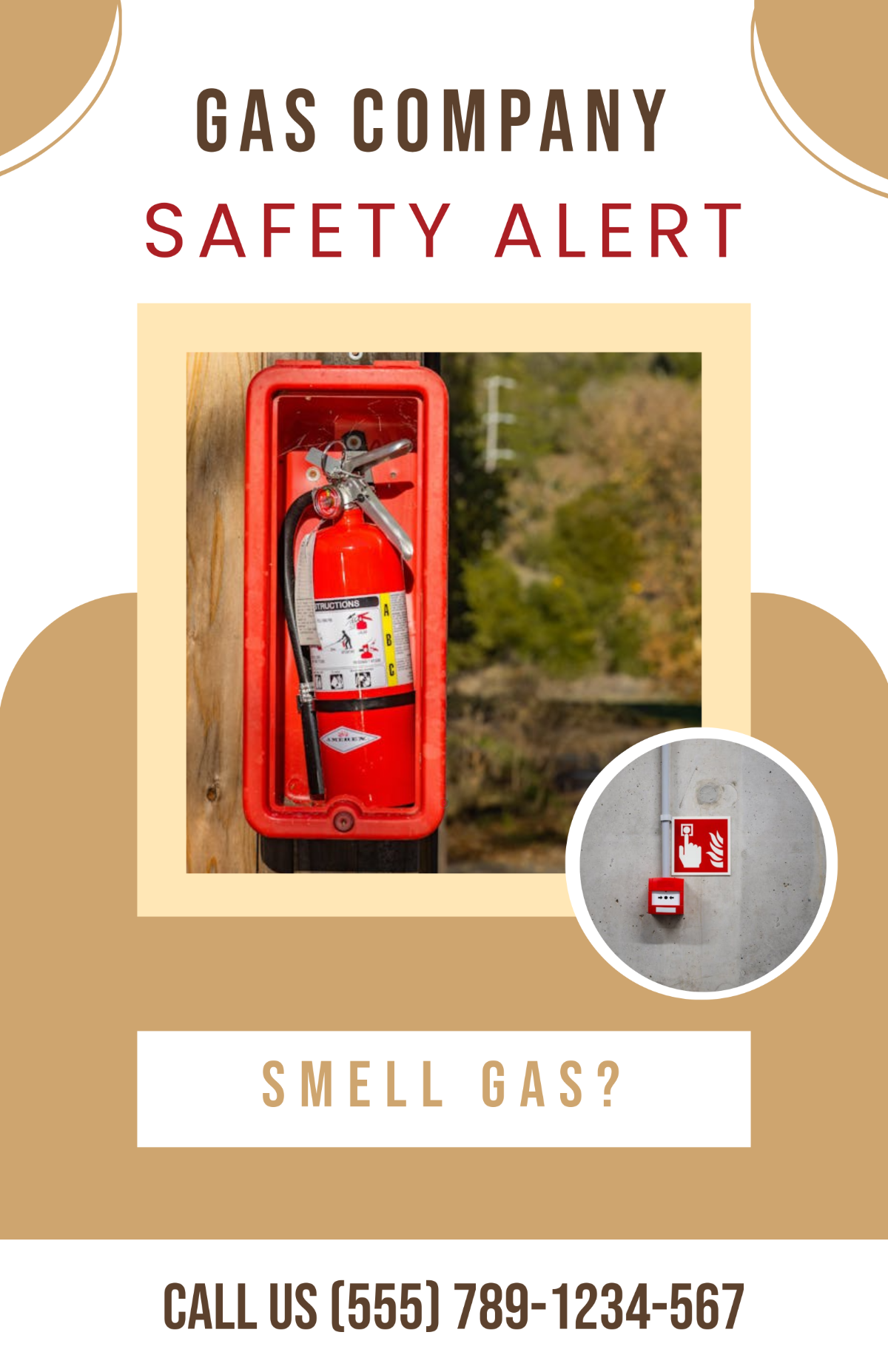 Free Aesthetic Gas Company Poster Template to Edit Online