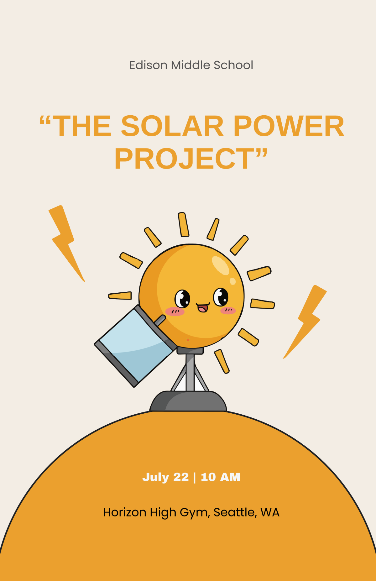 Free Simple Cool Project Poster Template