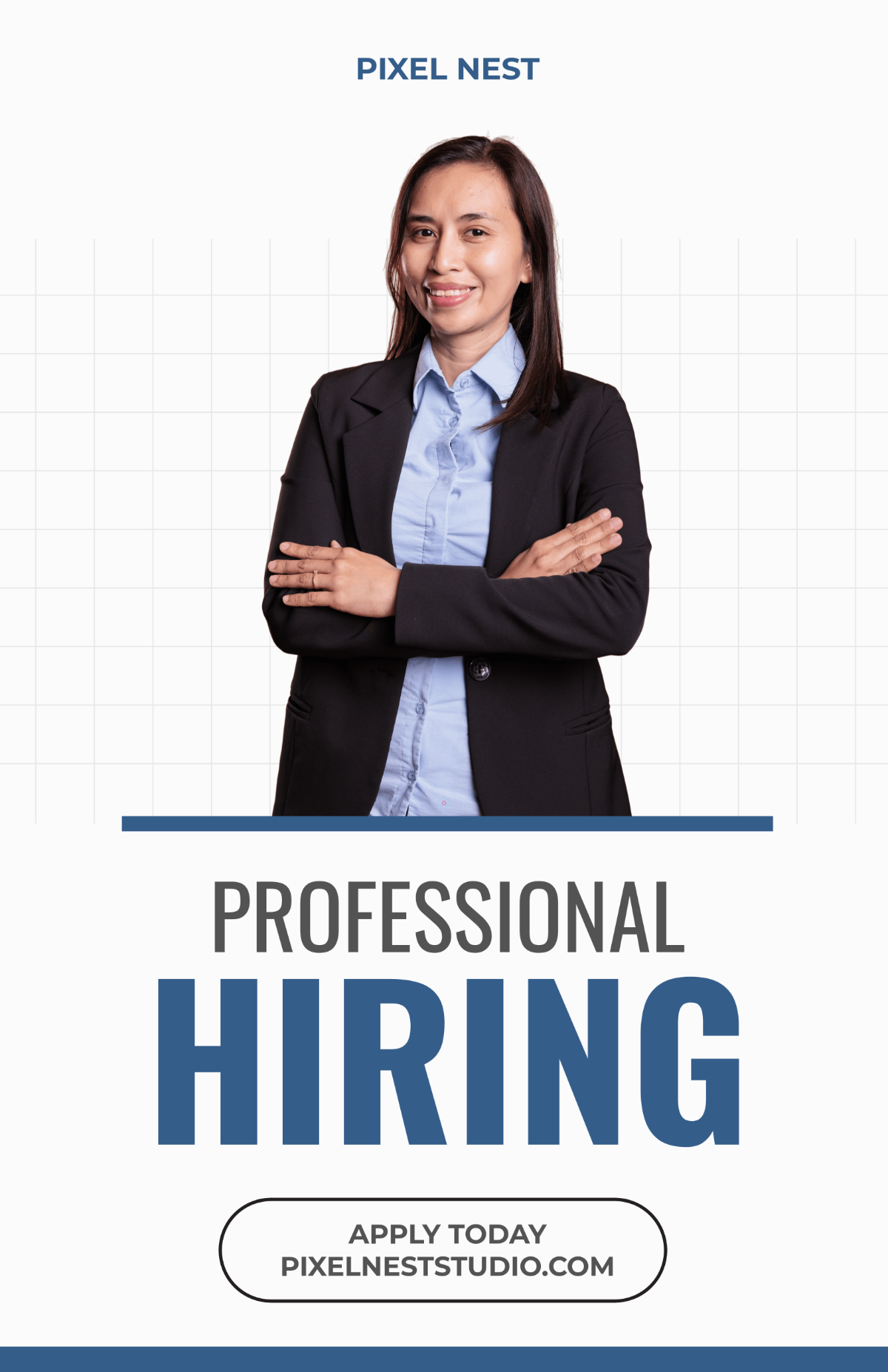 Free Professional Cool Hiring Poster Template