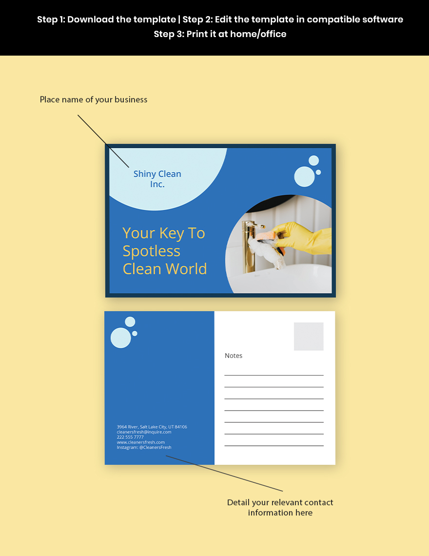 Free Exterior Cleaning Service Eddm Postcard Template Download in
