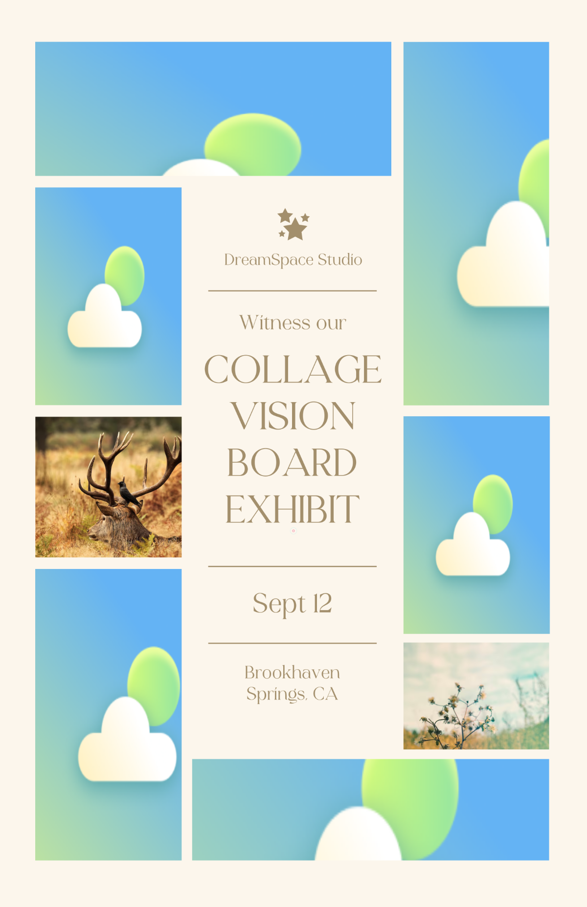 Free Modern Cool Collage Poster Template to Edit Online