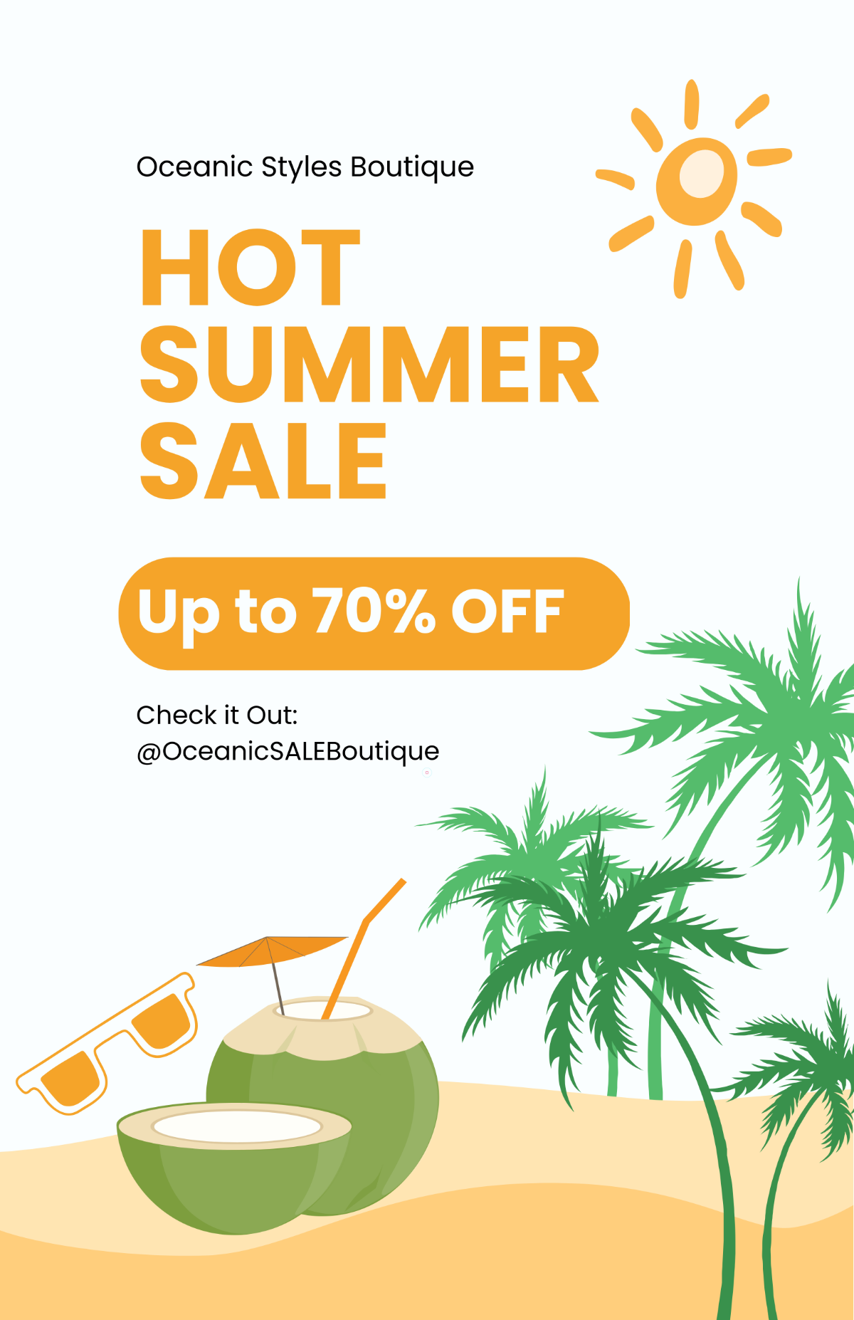Free Cool Summer Poster Design Template