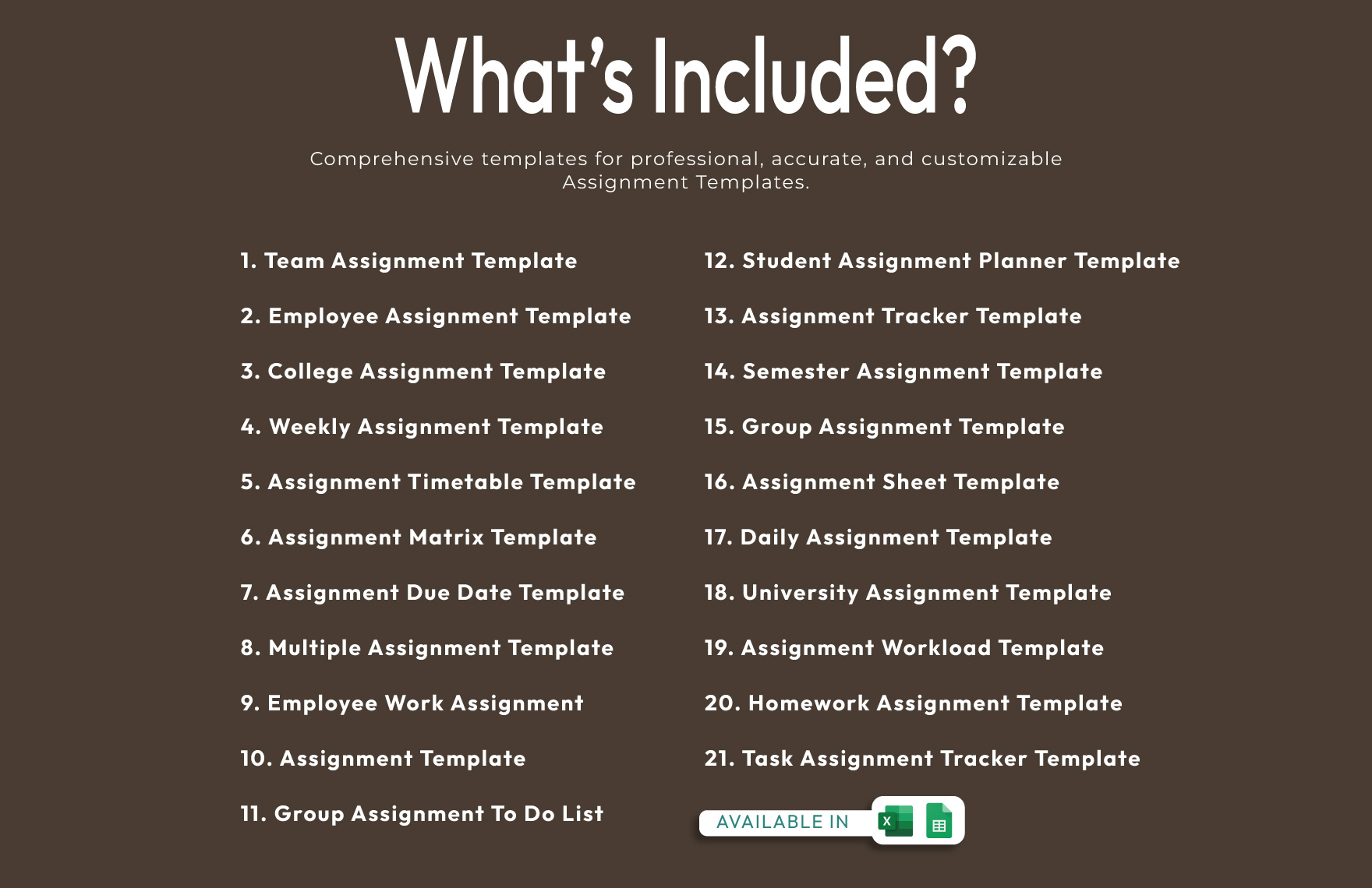20+ Ultimate Assignment Template Bundle
