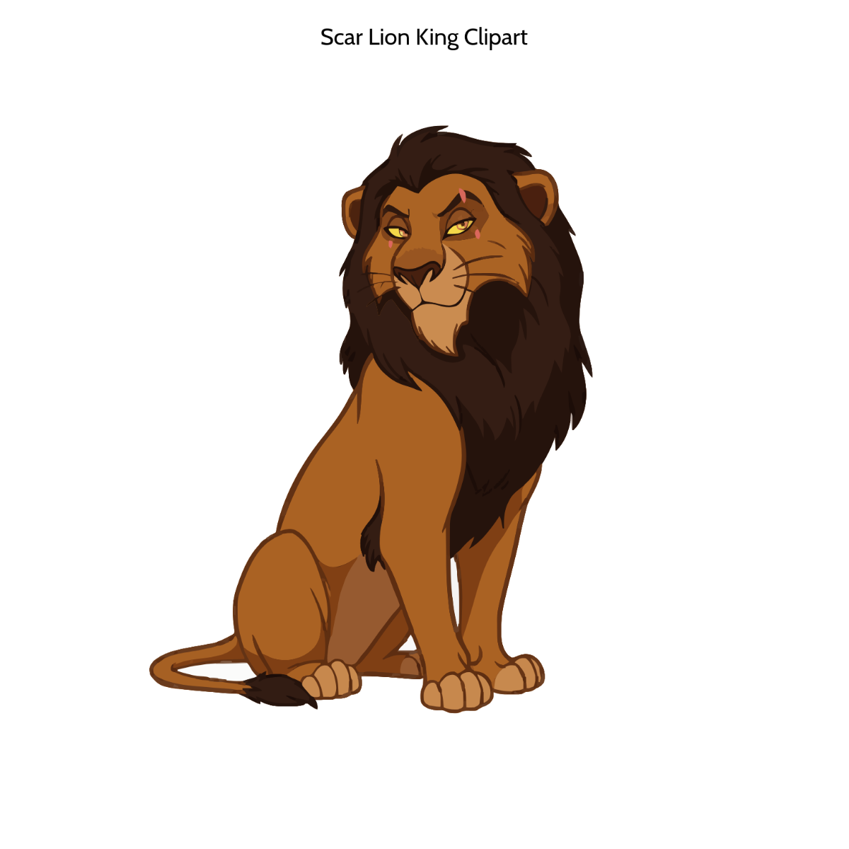 Free Scar Lion King Clipart to Edit Online