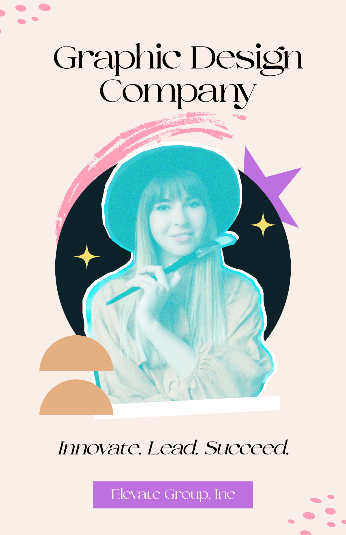 Free Graphic Design Company Poster Template to Edit Online