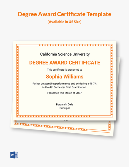 Printable Bachelor Degree Certificate Template - Edit Online & Download ...