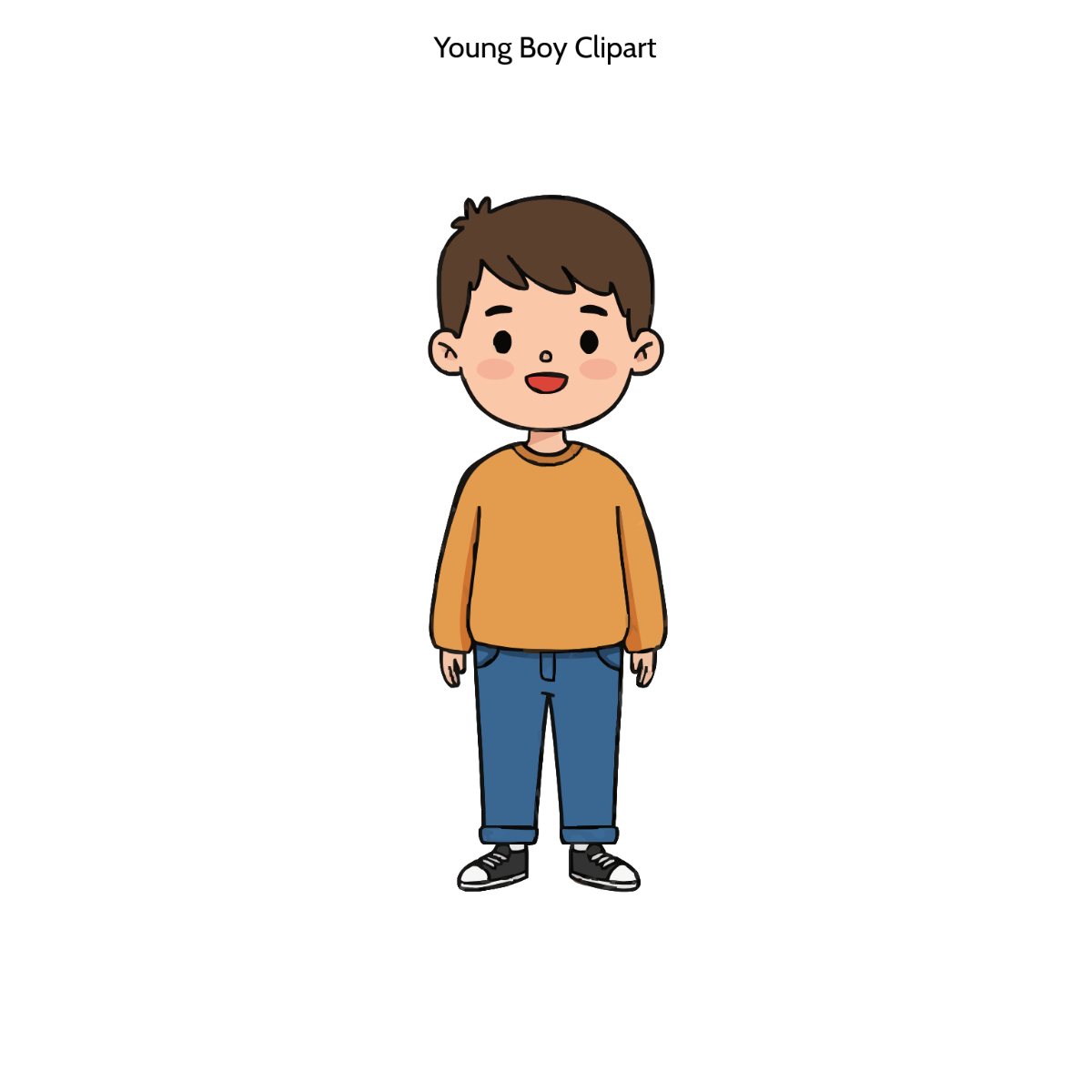 Free Young Boy Clipart to Edit Online