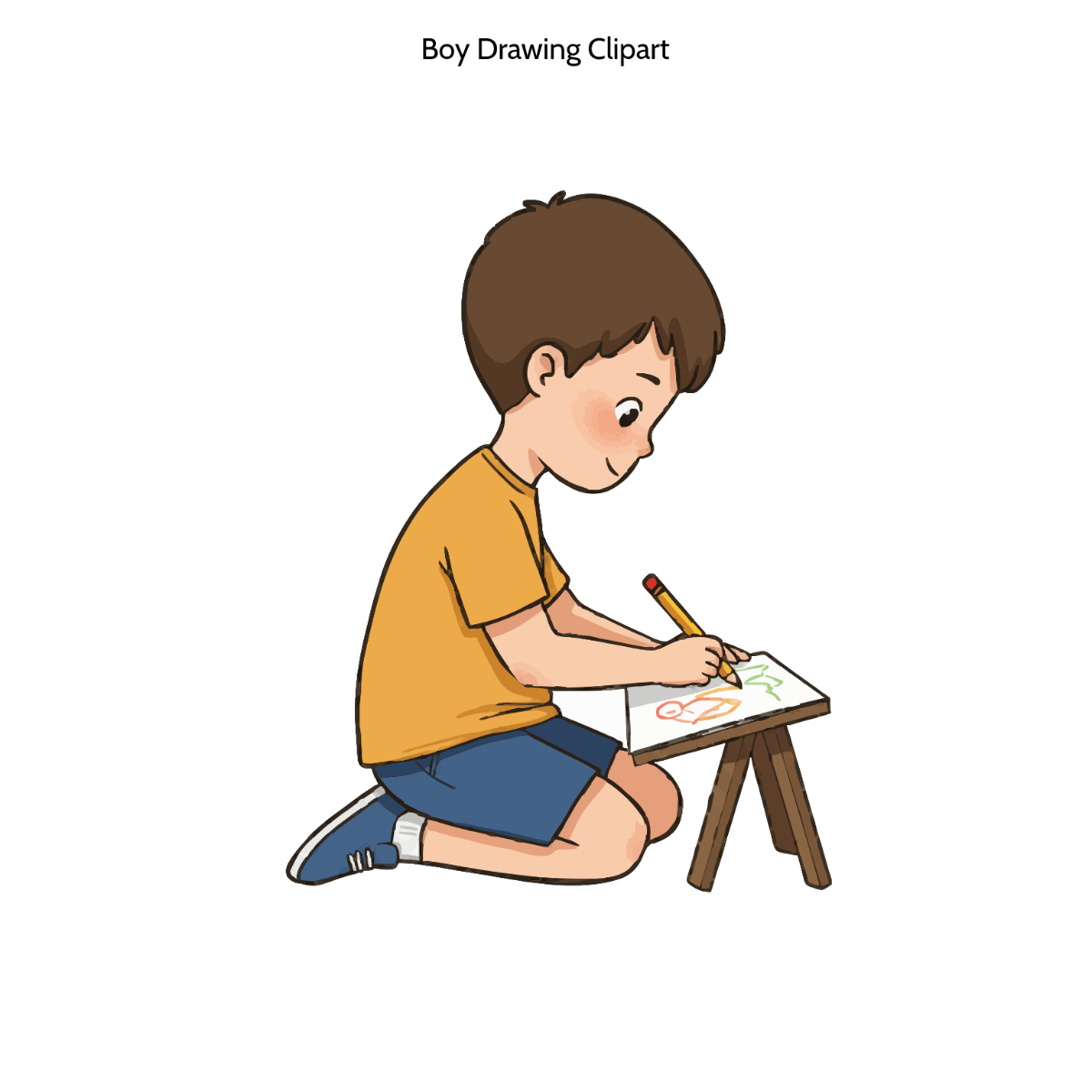 Free Boy Drawing Clipart to Edit Online