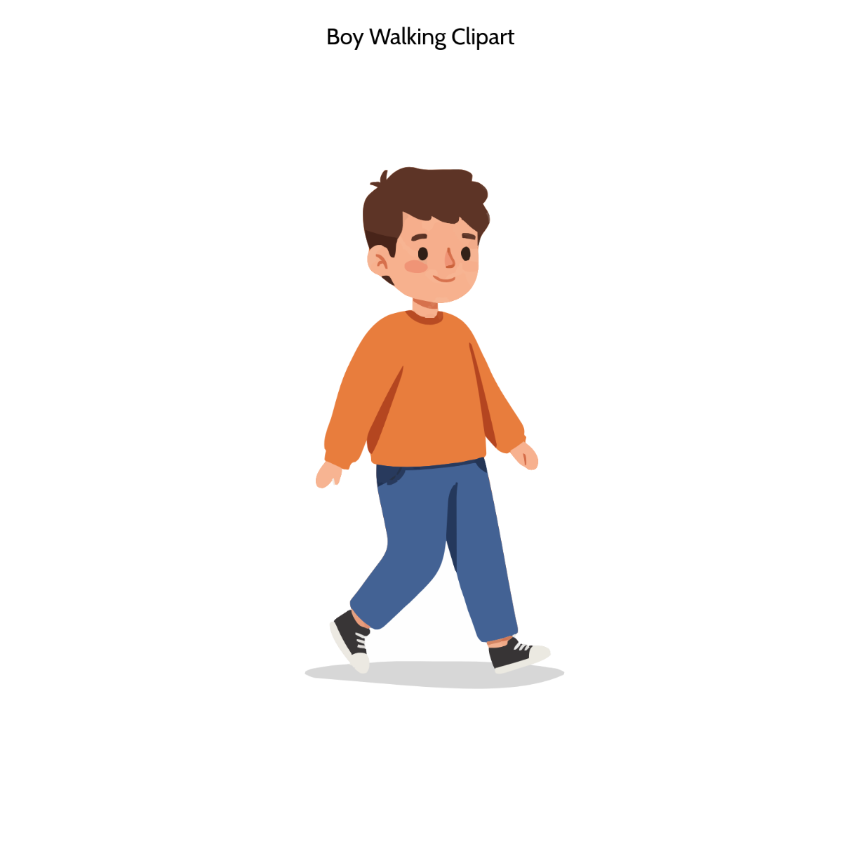 Free Boy Walking Clipart to Edit Online
