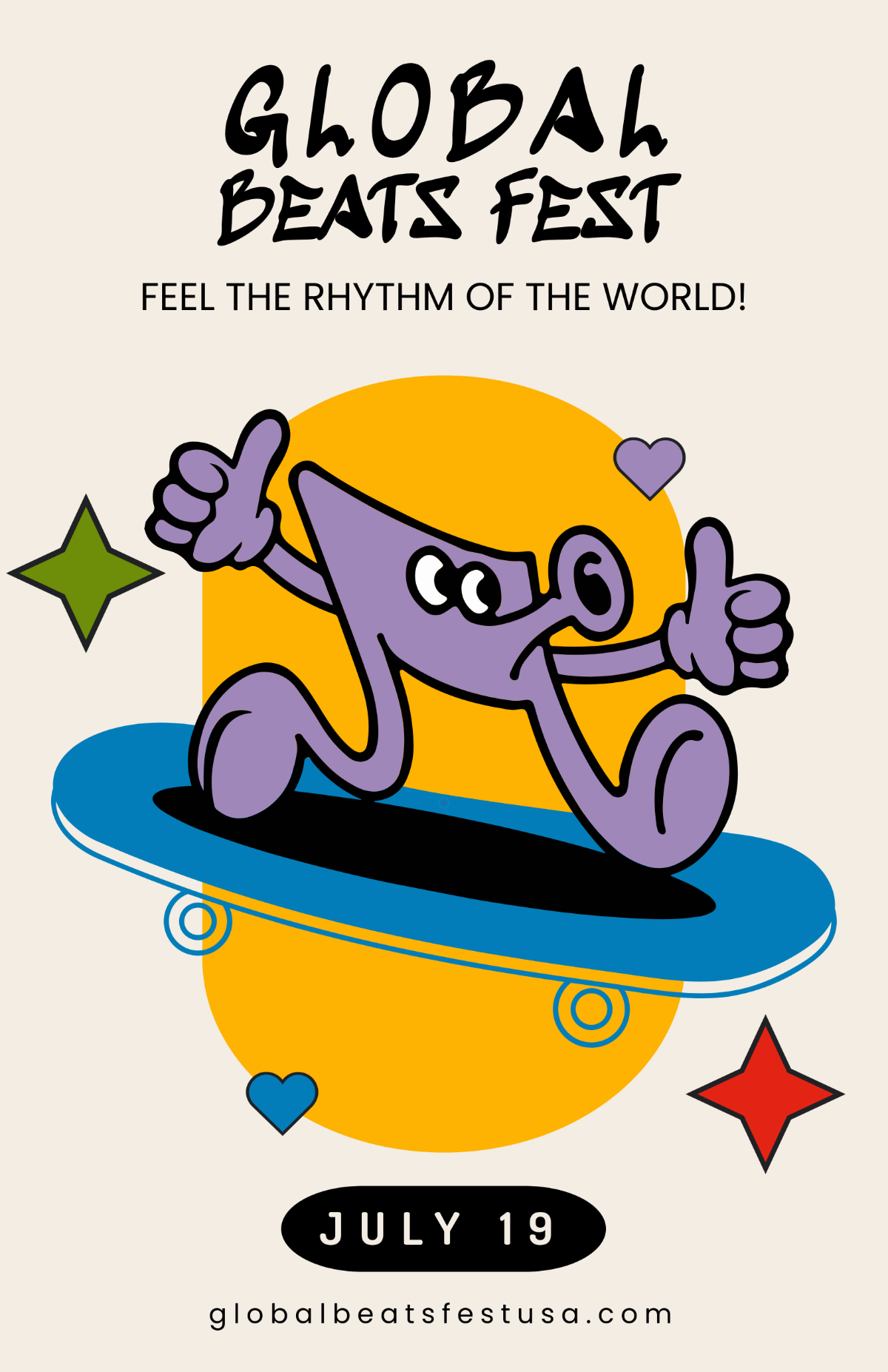 Free Cool Foreign Poster Template