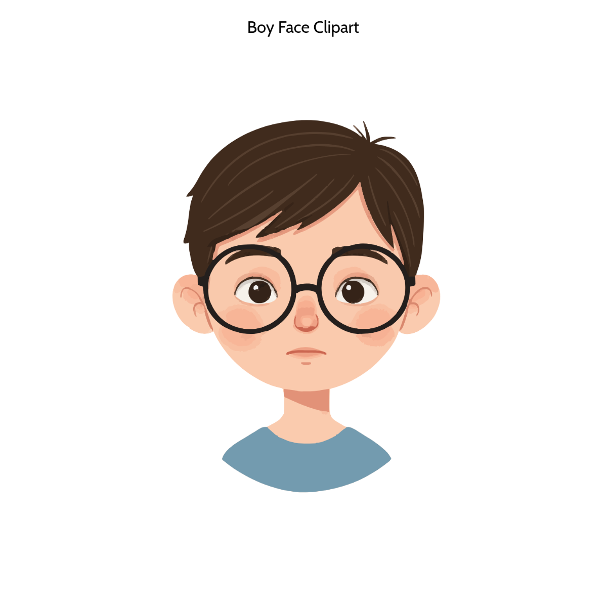 Free Boy Face Clipart to Edit Online