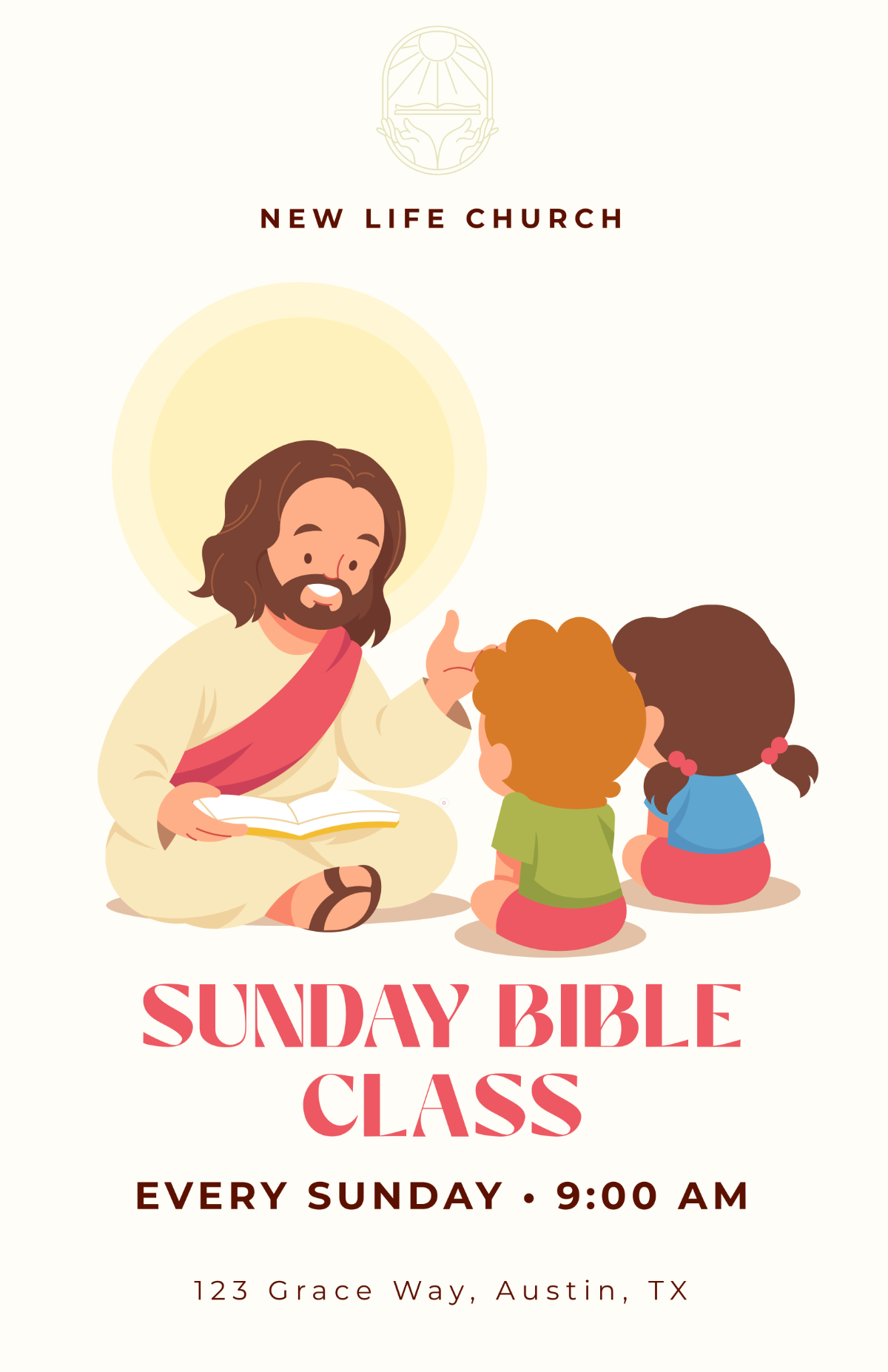 Free Cool Church Poster Template