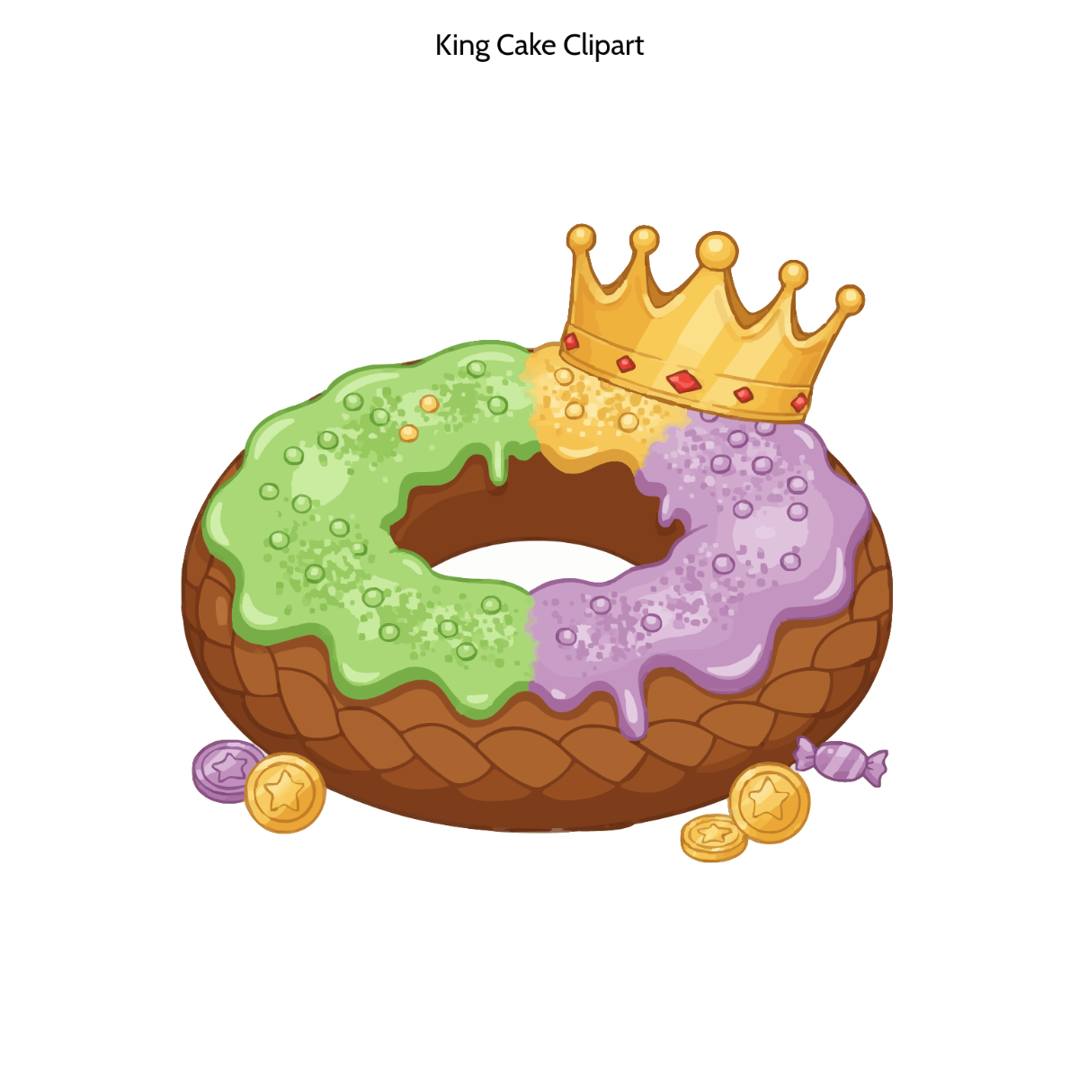 Free King Cake Clipart to Edit Online