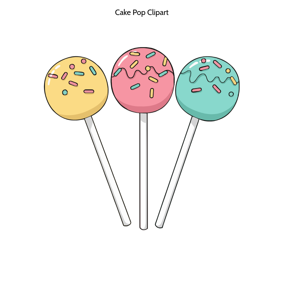 Cake Pop Clipart to Download