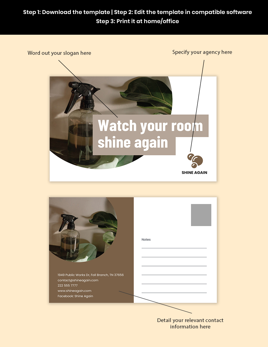Professional Cleaning Service EDDM Postcard Template
